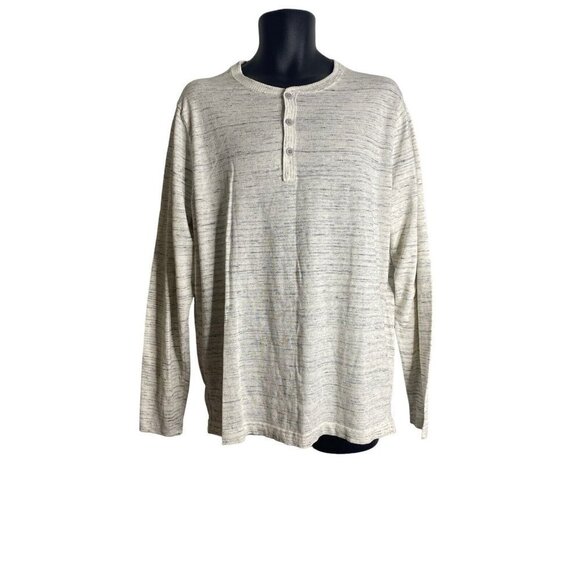 Nordstrom Mens Cotton Blend Pullover Henley Style Long Sleeve Sweater Size Large - Picture 1 of 5